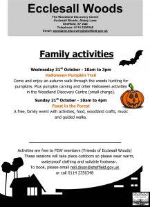 Family Events in Ecclesall Woods this Autumn