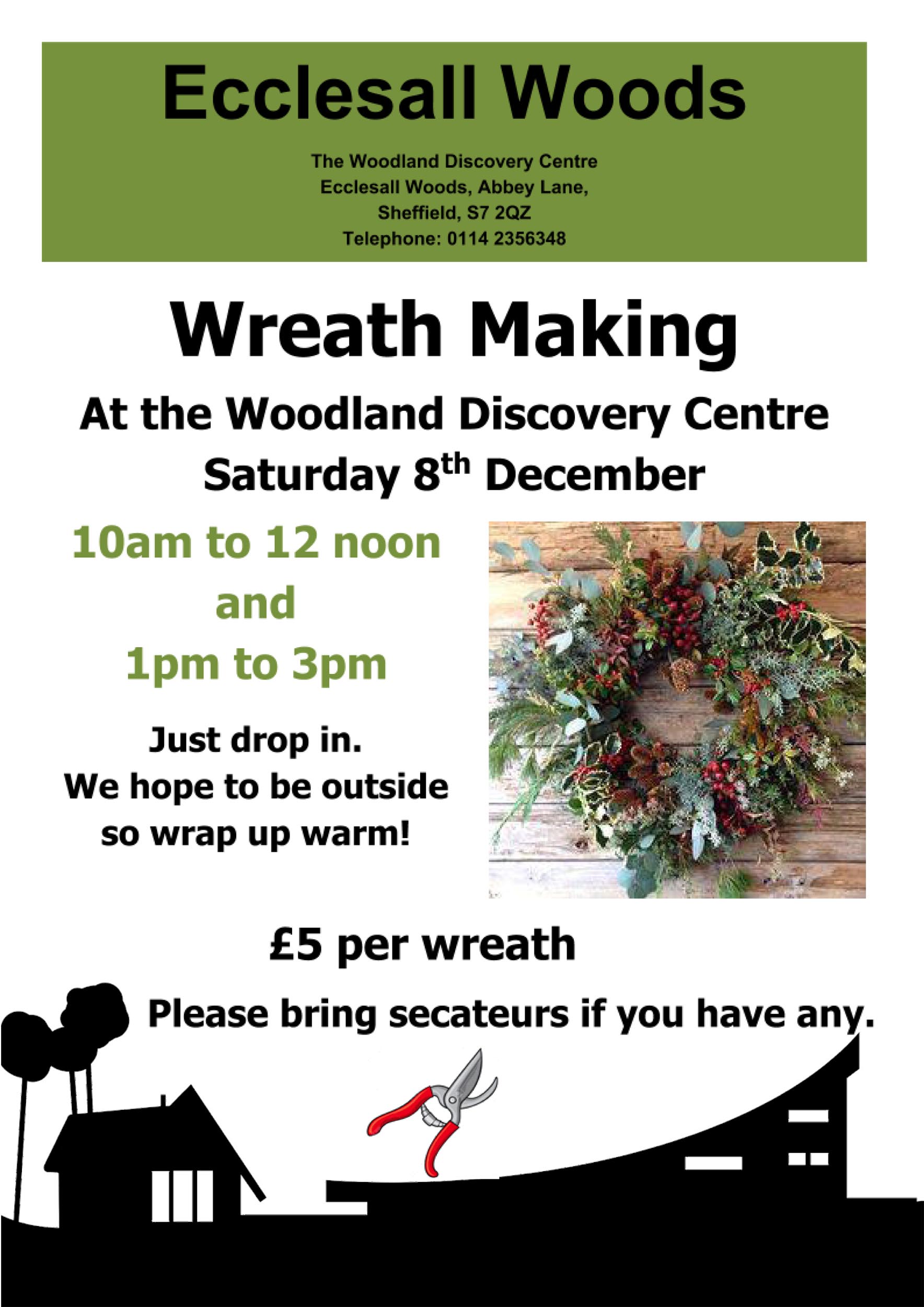You are currently viewing Wreath making workshop – Saturday 8th December