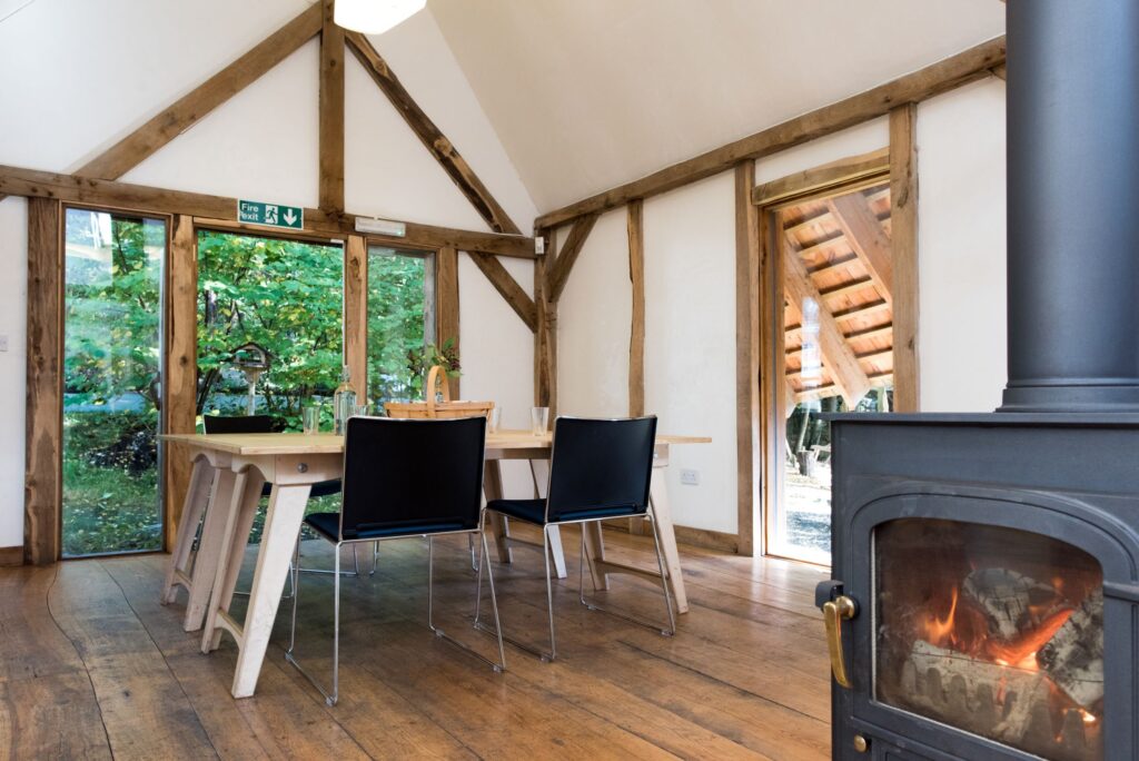 A cosy inviting space with wood burner for meeting hire